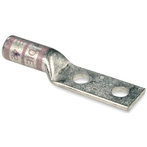 T&B 256-30695-869 Copper Tin Plated 2-Hole Lug Long Barrel 2-3 1/2B Black