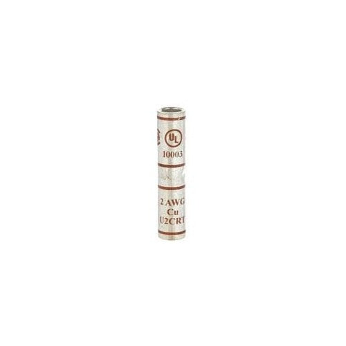 3M 10003 Scotchlok Copper Standard Barrel Connector, Up To 35 Kv, 2 Awg, Brown