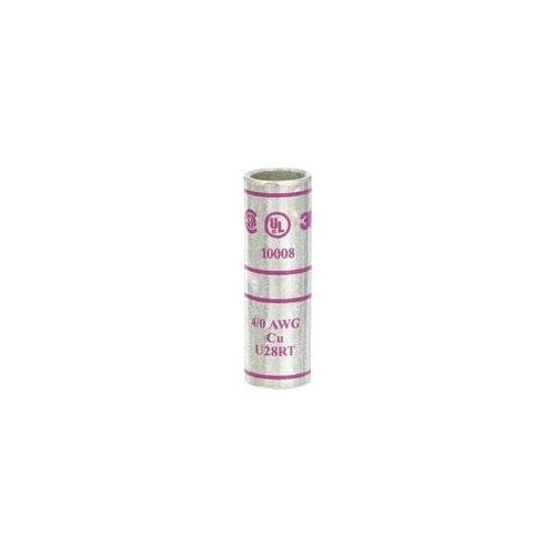 3M 10008 Scotchlok Copper Standard Barrel Connector, Up To 35 Kv, 4/0 Awg, Purple