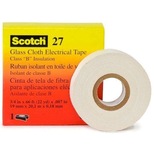 3M 27-1/2INX66FT Glass Cloth Electrical Tape 27, 1/2" X 66 Ft