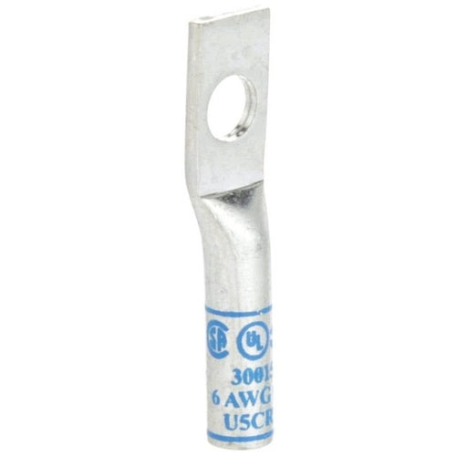 3M 30015 Scotchlok Copper 1-Hole Lug, Up To 35 Kv, 6 Awg, Stud Size 1/4 (6), Blue