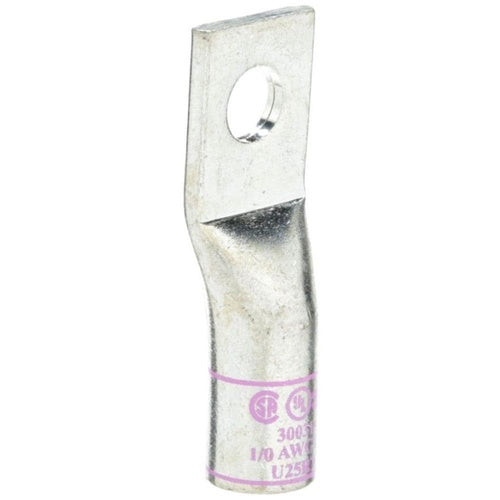 3M 30031 Scotchlok Copper 1-Hole Lug, Up To 35 Kv, 1/0 Awg, Stud Size 5/16 (8), Pink