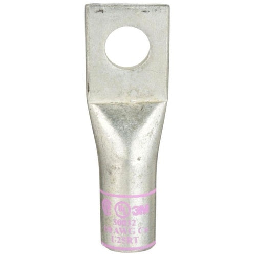 3M 30032 Scotchlok Copper 1-Hole Lug, Up To 35 Kv, 1/0 Awg, Stud Size 3/8 (10), Pink