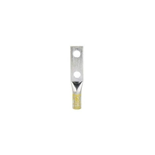 3M 31149 Scotchlok Copper 2-Hole Long Barrel Lug, Up To 35 Kv, 250 Kcmil, Yellow