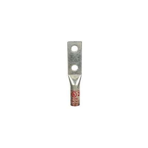 3M 31156 Scotchlok Copper 2-Hole Long Barrel Lug, Up To 35 Kv, 350 Kcmil, Red