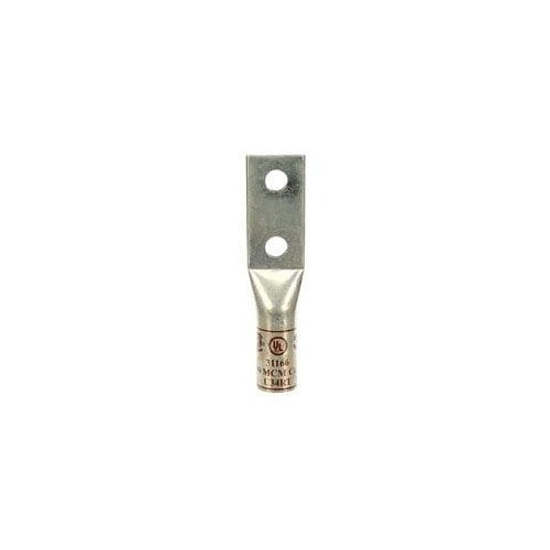 3M 31166 Scotchlok Copper 2-Hole Long Barrel Lug, Up To 35 Kv, 500 Kcmil, Brown