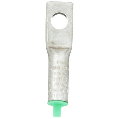 3M 40020 Scotchlok Aluminum 1-Hole Lug, Up To 35 Kv, 4 Awg, Green