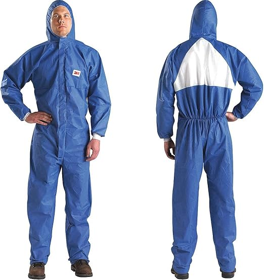 3M 4530-BLK-L Disposable Protective Coverall Safety Work Wear Large 25/Case