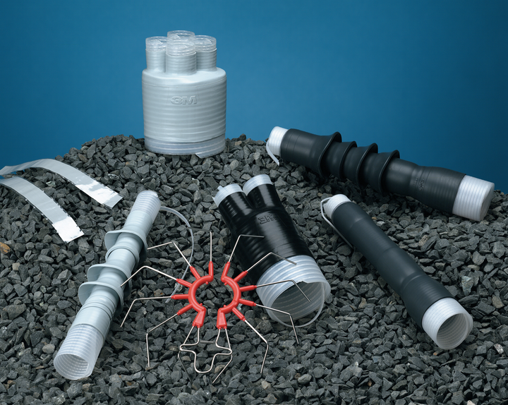 3M 7622-T-110 Cold Shrink QT-III Non-Skirted Indoor Termination Kit, 5-15 kV, 110 BIL