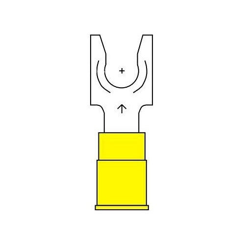 3M MNG10-14FLK Scotchlok Locking Fork, Nylon Insulated W/Insulation Grip, Stud Size 1/4