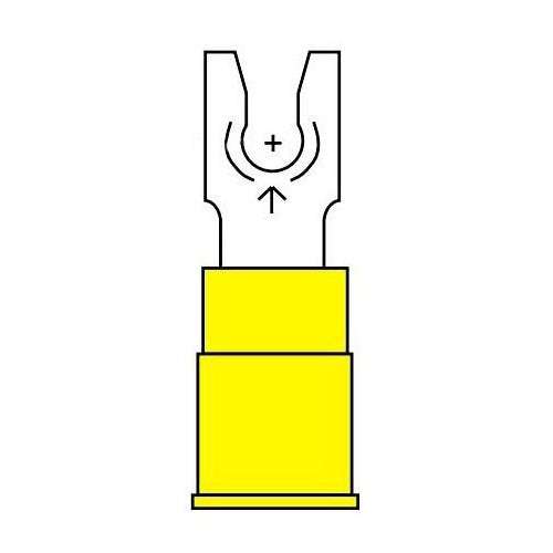 3M MNG10-6FLK Scotchlok Locking Fork, Nylon Insulated W/Insulation Grip, Stud Size 6