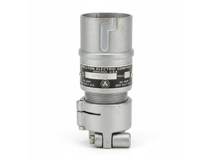 Appleton BPV22 Heavy-Duty 2-Pole 20A/30A Cast Aluminum Electrical Plug