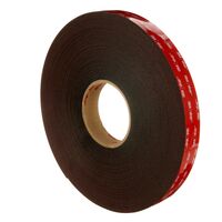3M 5952 1/2" x 36 yd Black VHB Acrylic Foam Tape