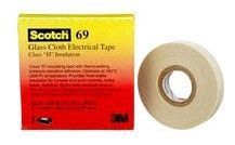 3M 69-1/2INX66FT Glass Cloth Electrical Tape, 1/2" x 66 ft, White