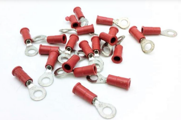 3M RV18-8L Highland™ Vinyl Insulated Ring Terminal, 18-22 AWG, #8 Stud