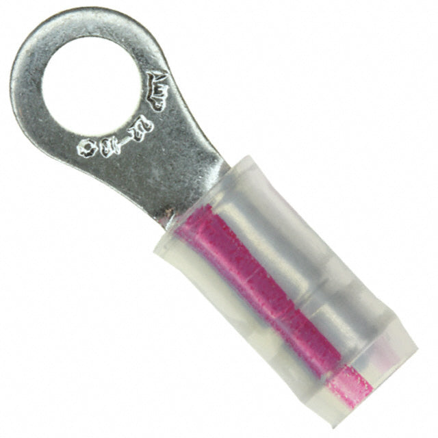 TE Connectivity AMP 53407-1 PIDG Insulated Ring Terminal, 16-22 AWG, #6 Stud