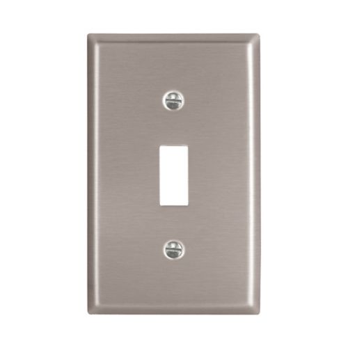 ARROW-HART 93071 1-Gang Stainless Steel Toggle Wallplate