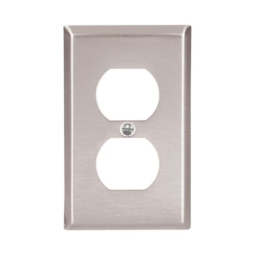 ARROW-HART 93101 1-Gang Stainless Steel Duplex Wallplate