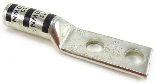 T&B 54856BE #2 AWG Copper 2-Hole Compression Lug