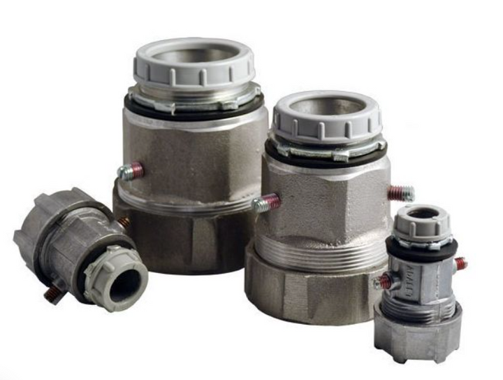Adalet JAG-188-15 Straight Compression Fitting for Jacketed Cable, 1-1/2 in