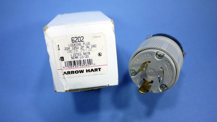 ARROW-HART AH6202 20A Gray Locking Plug
