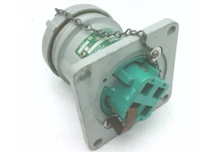 Appleton ACR6044 60A Powertite Industrial-Grade Receptacle, 4-Wire, 4-Pole, 600VAC / 250VDC