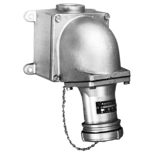 Appleton AE647 60A AE Series Pin-and-Sleeve 4-Wire, 4-Pole Receptacle