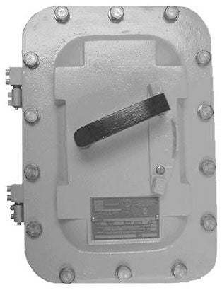 Appleton AEBB10036DS350 2.5 Disconnect Switch, 100 Amp, Explosionproof, Dust Ignitionproof, 3-Pole, Bolted/Hinged Cover, 600VAC/250VDC
