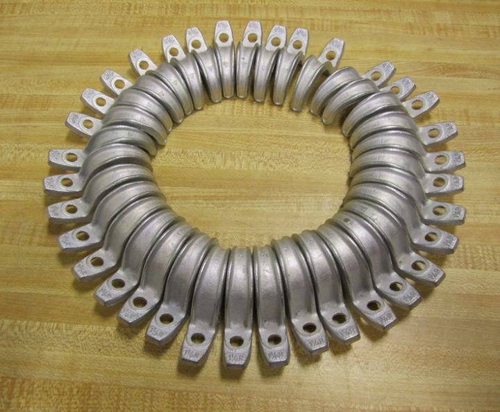 Appleton CL125M 1-1/4" One-Hole Malleable Iron Conduit Strap, Heavy-Duty Rigid Conduit Support