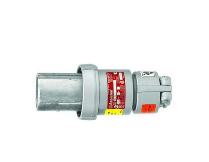 Appleton ACP6033CRS 60A 3-Pole, 3-Wire Powertite Grounding Style 1 Metallic Clamping Ring Plug