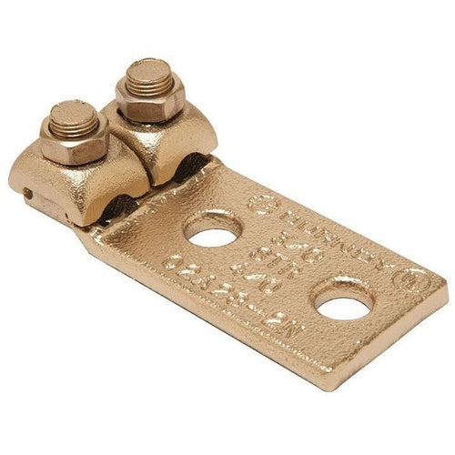Burndy Q2A1C2 1 Copper 2-Hole Terminal Lug