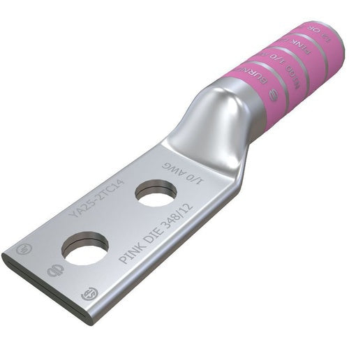 Burndy YA252TC14 1/0Awg 2-Hole Long Lug