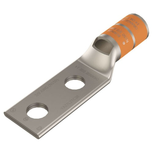 Burndy YA27-2LN 3/0Awg Copper 2-Hole Lug