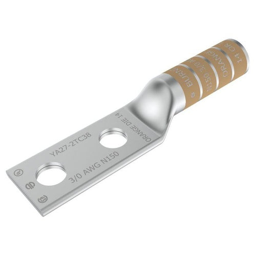 Burndy YA27-2N 3/0Awg Copper 2-Hole Lug