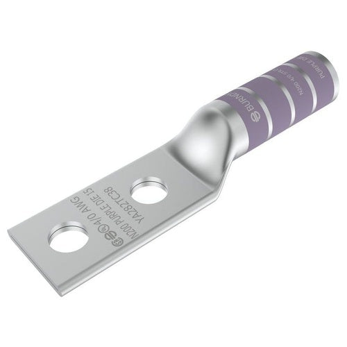 Burndy YA28-2N 4/0Awg Copper 2-Hole Lug