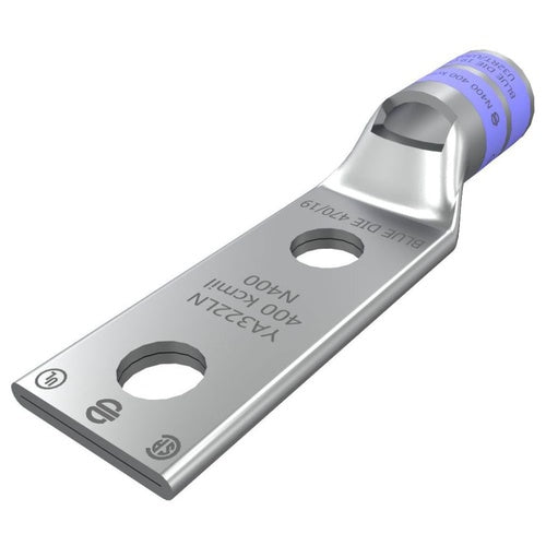 Burndy YA32-2LN 400Mcm 2-Hole Lug