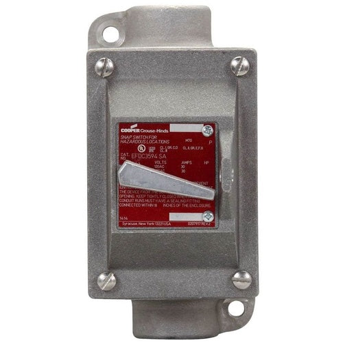 Crouse-Hinds EFDC3591 Enclosure W/Thumb Switch