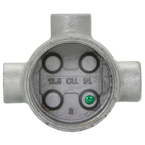 Crouse-Hinds GUAT260SA 3/4" Alum T Box