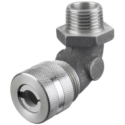 Hubbell NHC1022 90D Male Cord Connector, .25-.38", 1/2", Alum