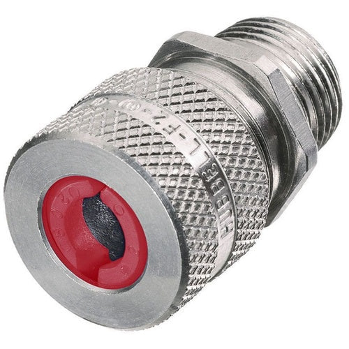 Hubbell SHC1031 Cord Connector, Straight Male, .19-.25", 3/4", Alum