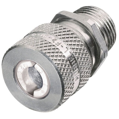 Hubbell SHC1032 Cord Connector, Straight Male, .25-.38", 3/4", Alum