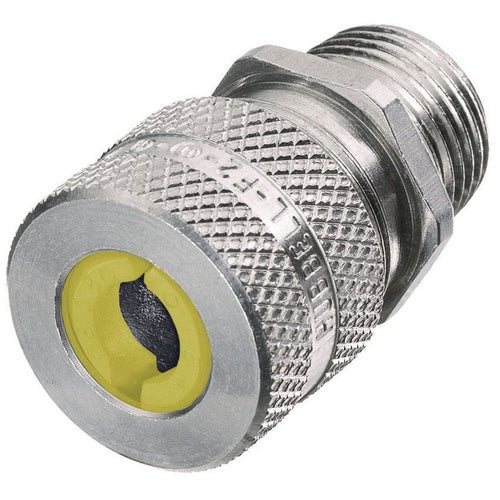 Hubbell SHC1037 Cord Connector, Straight Male, .63-.75", 3/4", Alum