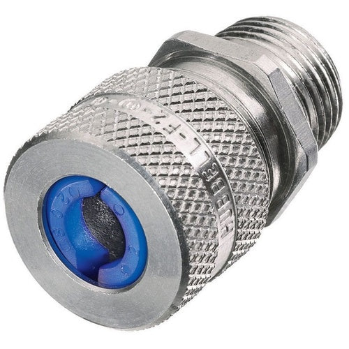 Hubbell SHC1039 Cord Connector, Straight Male, .38-.50", 1", Alum