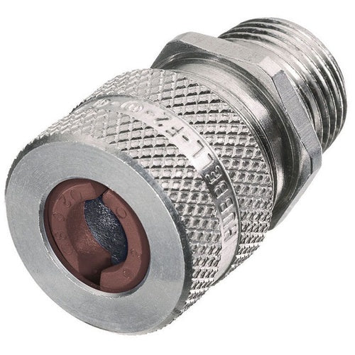 Hubbell SHC1040 Cord Connector, Straight Male, .50-.63", 1", Alum