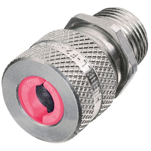 Hubbell SHC1044 Cord Connector, F-4,Straight Male, 1.00-1.13", 1", Alum