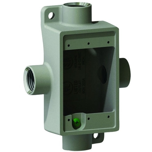 Killark FSX-2 Fsx" 3/4" Aluminum Shallow Device Box