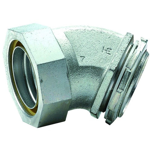 Killark K1504 1-1/2" 45-Deg Liquidtight Connector Non-Insulated