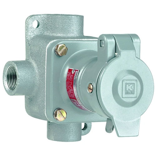 Killark KRJX-220 Cl1 20A 2W3P Receptacle/3/4"X" Box