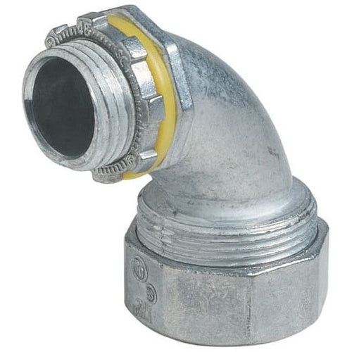 Steel City LT-296 2" Connector, 90Deg, Liquidtite Flex Metal, Die-Cast