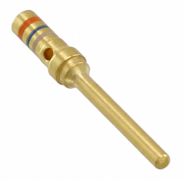 TE Connectivity AMP 2050891 Multi-Purpose Pin Connector, AMPLIMITE HD-20 Series, 20-24 AWG, Gold Contact